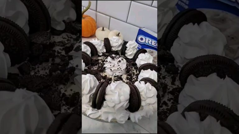 Oreo Pie: The Ultimate No-Bake Dessert! #ShortsIRL #HalloweenWithShorts