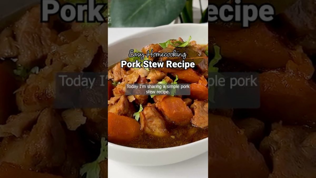Easy Pork Stew Recipe Chinese Style | Easy Weekday Recipe #shorts