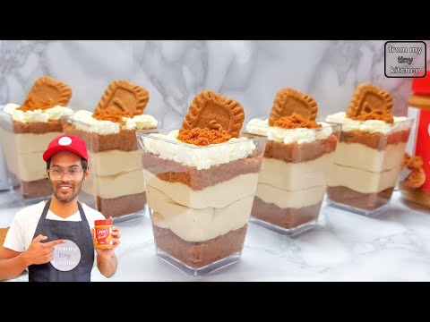 Lotus Biscoff Dessert Cups | NO BAKE Dessert | Very Quick, Easy & Yummy!