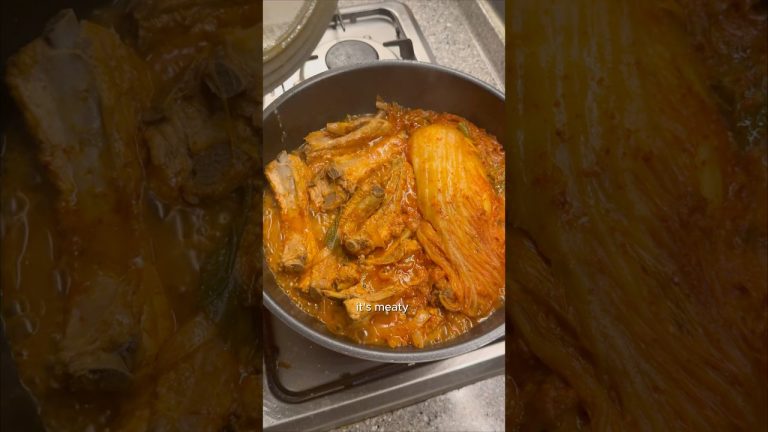 Kimchi Jjim with pork ribs #kimchi #kimchijjim #korean #koreanfood #recipes