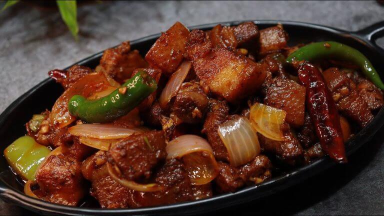 Easy & Tasty Restaurant Style Pork Chilli Recipe | How to make Pork Chilli at home  | Chilli Pork