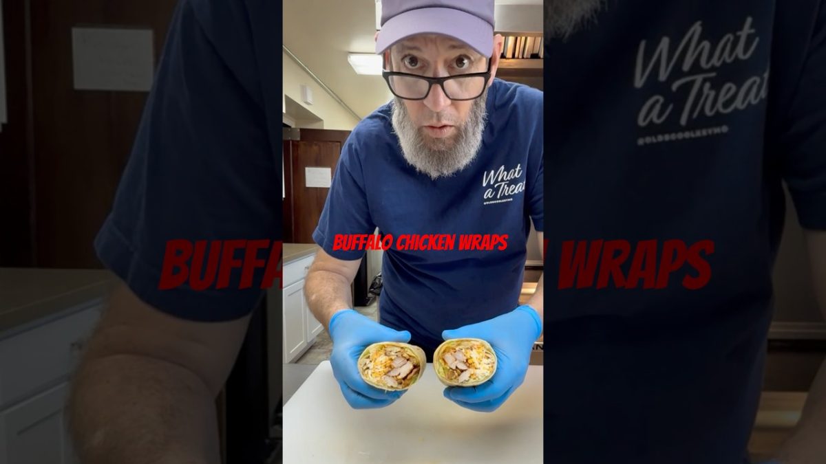 Buffalo Chicken Wraps #burrito #wrap