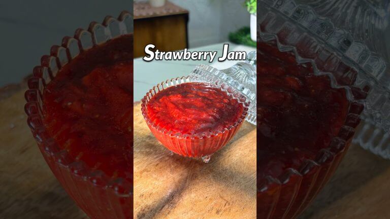 Strawberry Jam Recipe #strawberry #recipe #shorts
