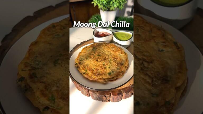 Moong Dal Chilla #chilla #recipe #shorts