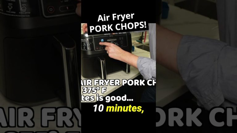 🥩 Air Fryer PORK CHOPS in minutes! Cooking time & temperature with Ninja Foodi Max