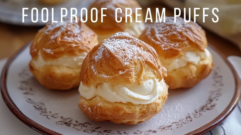 Easy Cream Puffs with Simple Ingredients – No Fancy Tools Needed!