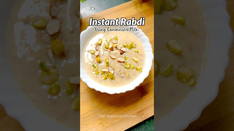 Instant Rabdi Using Condensed Milk #rabdi #instantrabdirecipe #rabrirecipe #sweets #shortvideo #yt