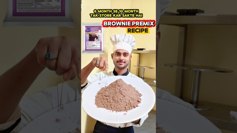Homemade Brownie Premix Recipe 😋 | घर पर ब्राउनी प्रीमिक्स कैसे बनाएं #brownies #dessert #shortvideo