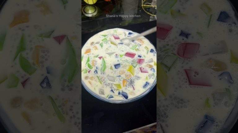 Fruit Cocktail Coconut pudding-Fruit Salad with agar agar #cooking#shorts #iftardresserrecipe2026