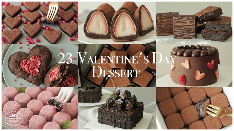 23가지💝발렌타인데이 초콜릿&하트 케이크 디저트 레시피 모음.zip:23 Valentine's Day Chocolate&Heart Cake Dessert | Cooking tree