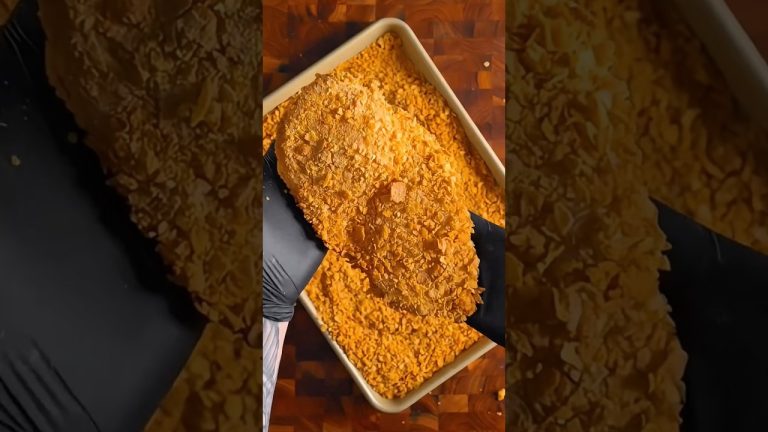 Crispy Chicken Breast ASMR 🤤🔥 Homemade Juicy Recipe #Shorts