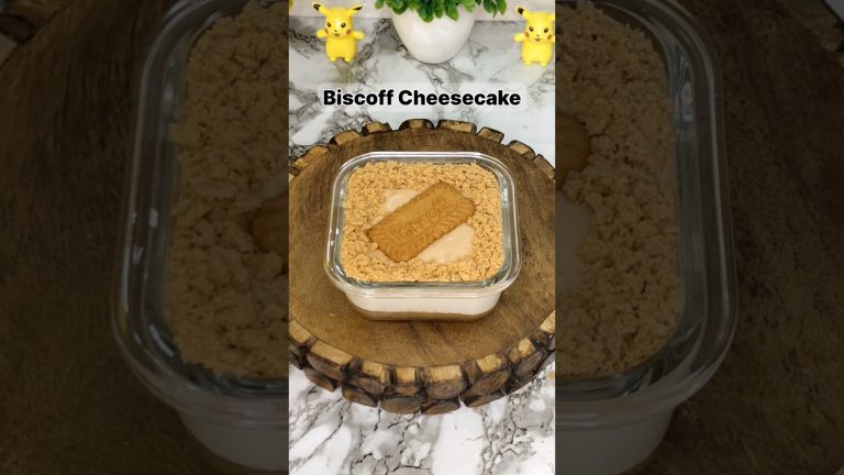 No Bake Biscoff Cheesecake 😍 | Easy Without Oven | #shorts