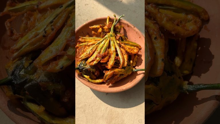 Crispy Brinjal Fry | Simple Village Recipe #cooking #shorts #recipe #indiansnacks