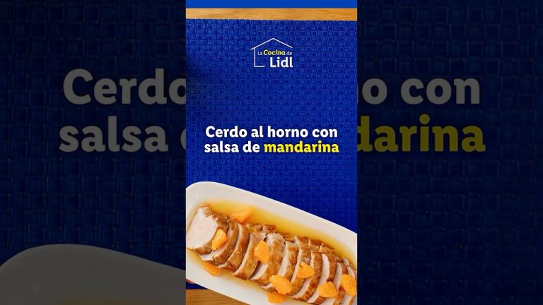 Receta de cerdo al horno con salsa de mandarina 🍊 #shorts
