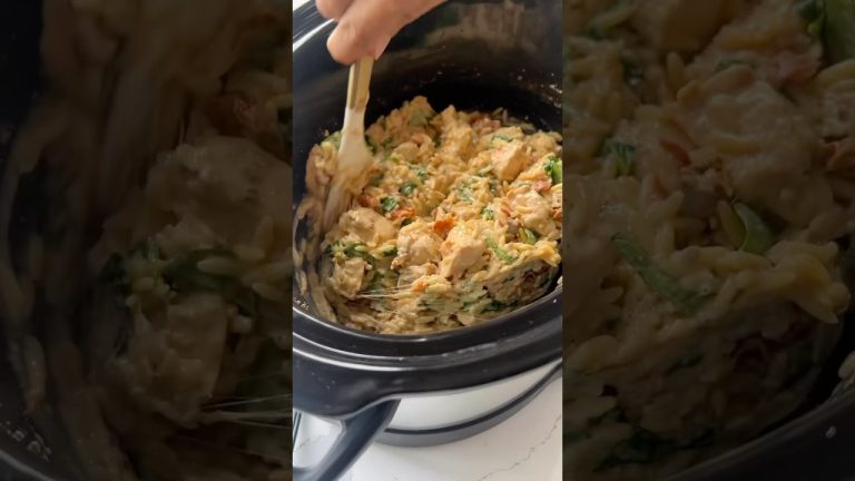 Crockpot Tuscan Chicken #recipes #shorts #dinnerideas