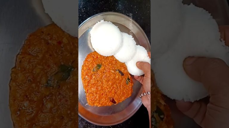 தக்காளி இல்லாமல் 🔥 கார‌சட்னி #shorts #viral #reels #food #chutney #recipe #tamil #howto #cooking