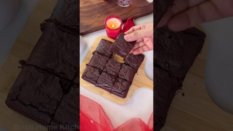 Yhi sochti thi ki husband jhuth me tarif karte hai meri #shorts #bristihomekitchen #brownie