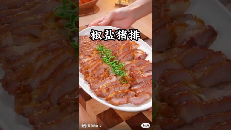 Salt and pepper pork chopsI never imagined that soaking pork shoulder in beer for 10 minutes could