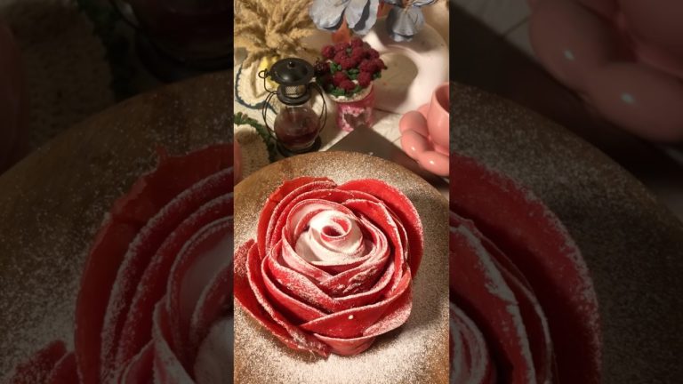 Rose cake 😍|#shorts #youtubeshorts #food #cooking #cake