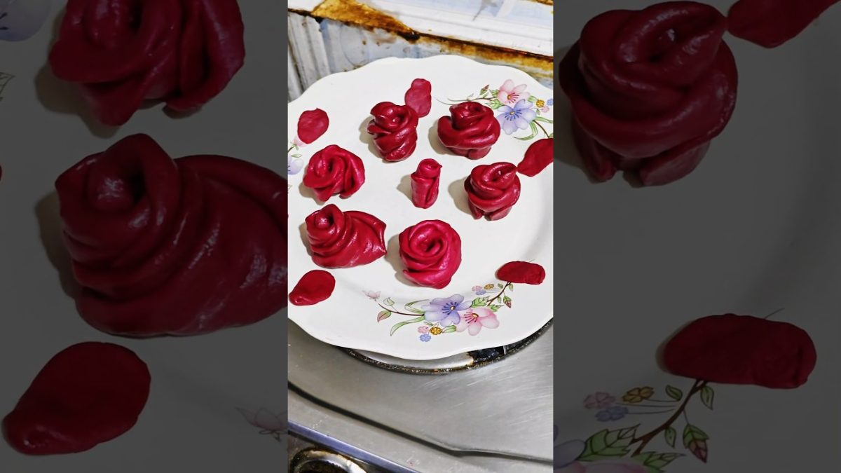মুখরোচক মিষ্টি গোলাপ🌹😋 #recipe #rose #valentines #sweet