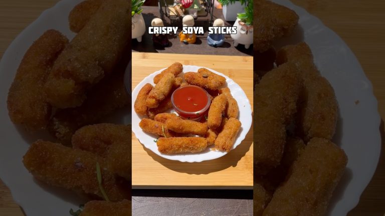 Crispy soya sticks #shorts #recipe #soya #potato #trending #viral #shortsfeed #cooking #snacks #food