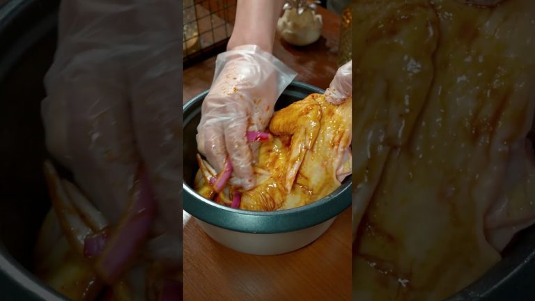 Apple baked chicken, tender and juicy, full of fruity aroma, so delicious.  #cooking #recipe