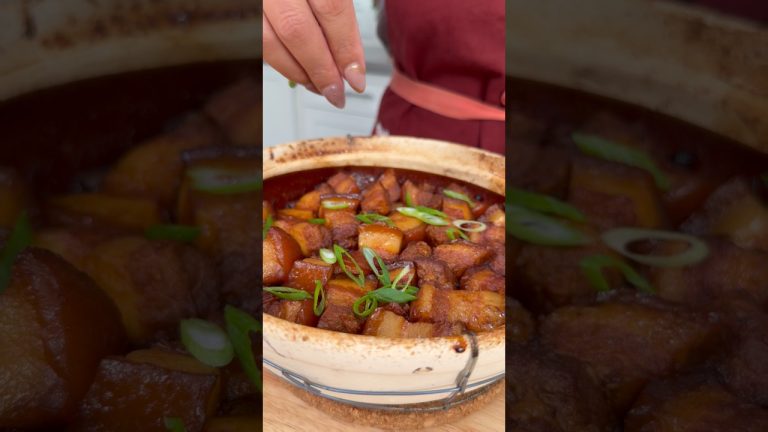 Braised pork belly recipe 🧧❤️ #recipe #cooking
