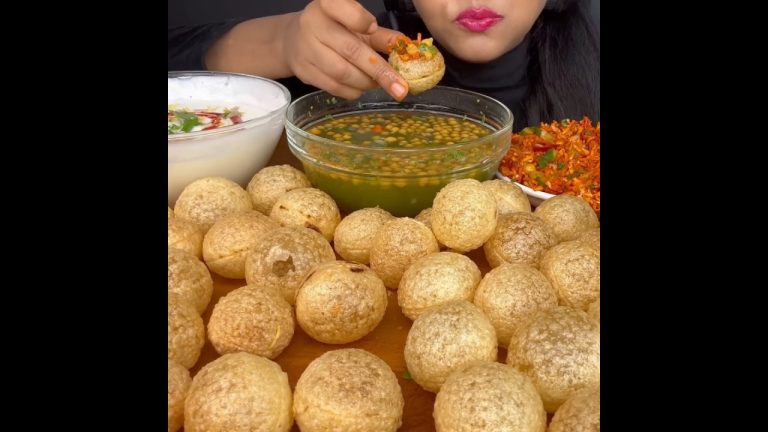 ASMR: EATING SPICY PANIPURI🔥 PUCHKA CHALLENGE || #shorts #mukbangn#asmreating #mukbangasmr #asmr