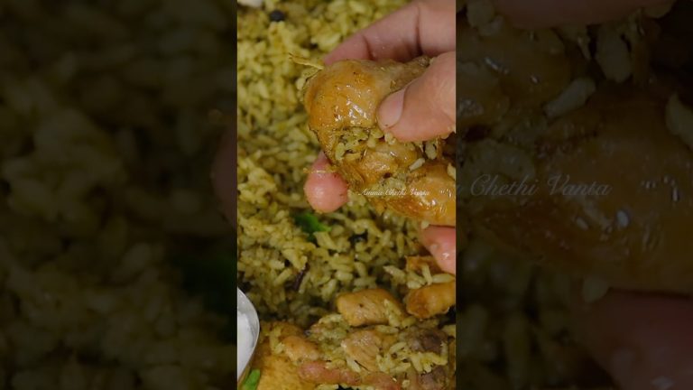 Chicken Donne Biryani😋 #easychickenbiryani #shorts #youtubeshorts #biryani #specialchickenbiryani