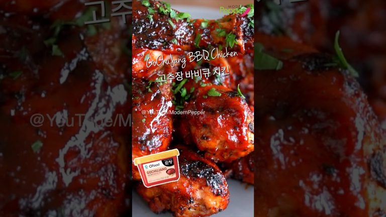 🌶️🍗Gochujang BBQ Chicken RECIPE⬇️ 🇰🇷고추장 바베큐 치킨 #gochujang