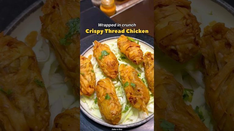 This Crispy Thread Chicken is Insanely Crunchy 🤯🍗| Easy Ramadan Special #trending #ramadan #viral