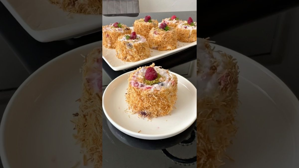 Kunafa pudding recipe #kunafa #pudding #cake #shorts #trending #kunafarecipe #pudding