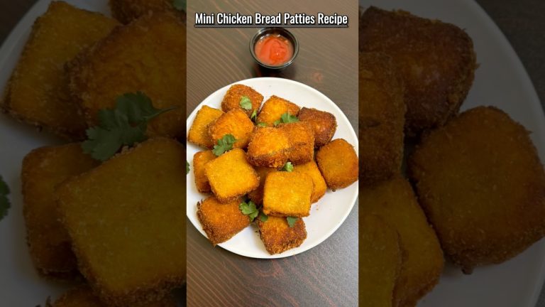 Mini Chicken Bread Patties Recipe #tastemadeworld #trending #chickenpatties #patties #breadsnacks