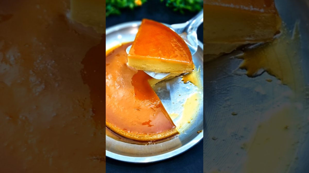 Caramel Custard Pudding | Banana Pudding Recipe | dessert recipes #shorts #sweet #milk #custard