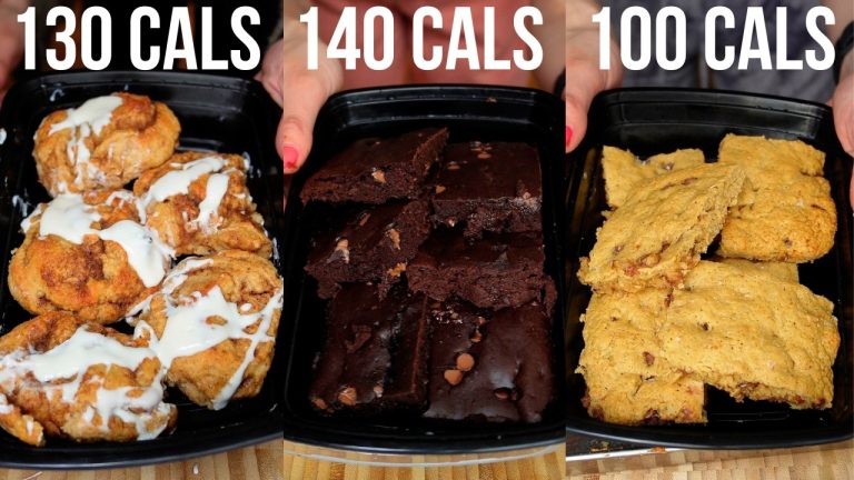5 High Protein Sheet Pan Dessert Recipes Under 150 Calories (Easy Meal Prep!)