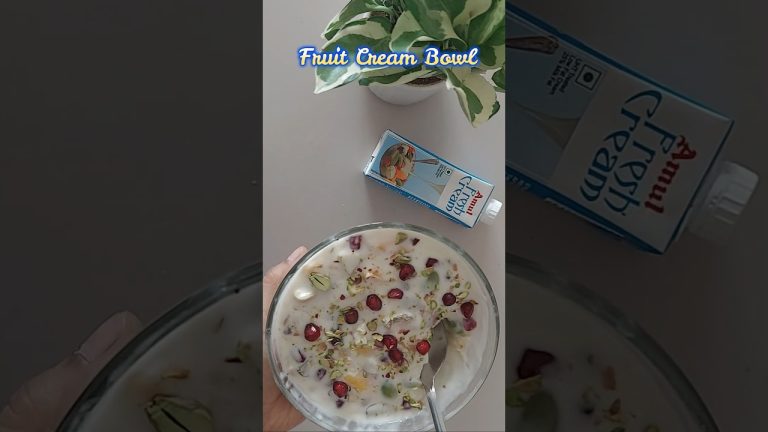 Turn Amul Cream into a Delicious Fruit Bowl in 2 Minutes #AmulFruitCream #AmulFreshCream #FruitCream