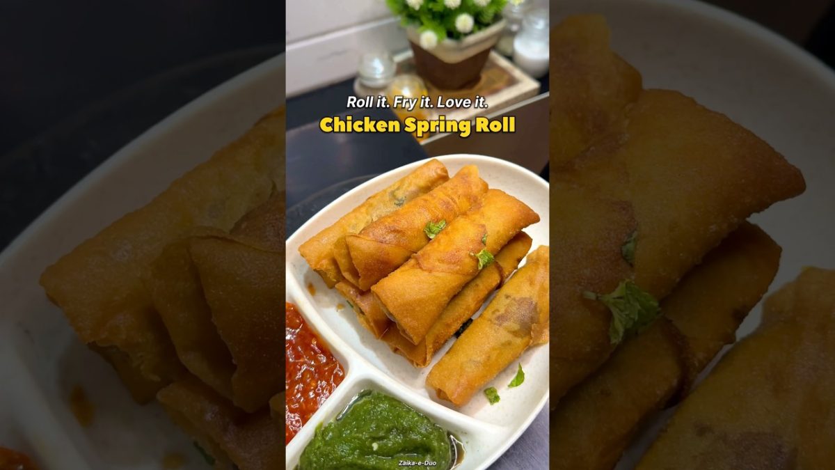 This Chicken Spring Roll Recipe Will Blow Your Mind π€―π₯’ | Super Crispy & Easy #viral #ramadan