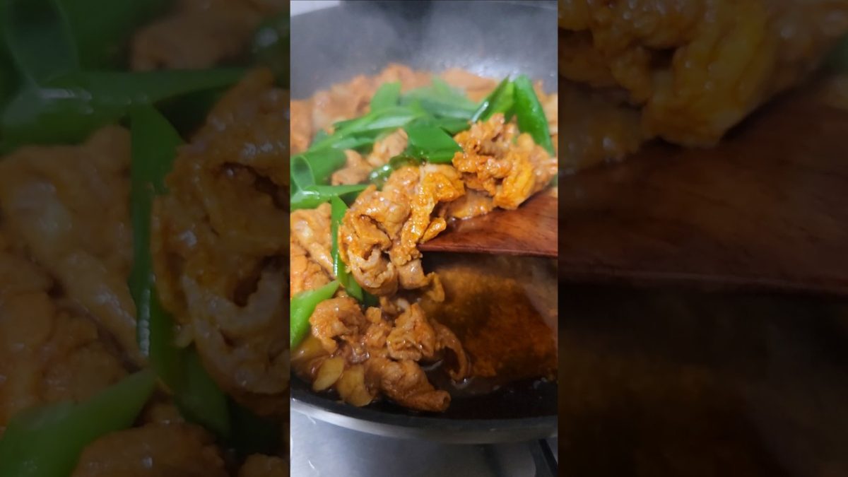 Stir-Fry Spicy Pork |  pork recipe | #porkrecipe #cooking #shorts #shortsviral