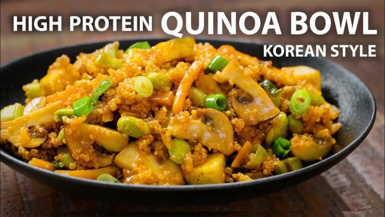 KOREAN STYLE QUINOA Recipe | Easy Vegetarian and Vegan Meals | Quinoa recipes