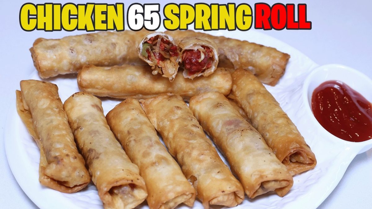 Chicken 65 Spring Roll Ramadan Special Recipe By Kitchen With Amna