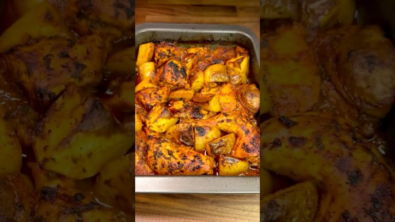 Baked Chicken Potatoes Recipe #shorts