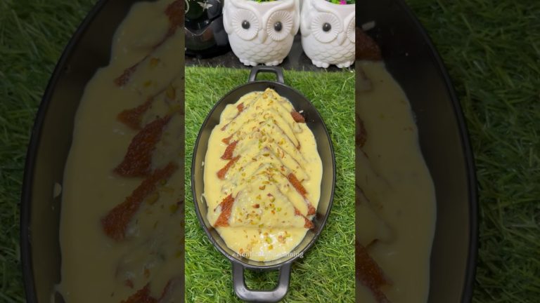 Shahi Tukda Recipe in tamil | Royal Mughlai Dessert at Home 😍 #dessert #sweet