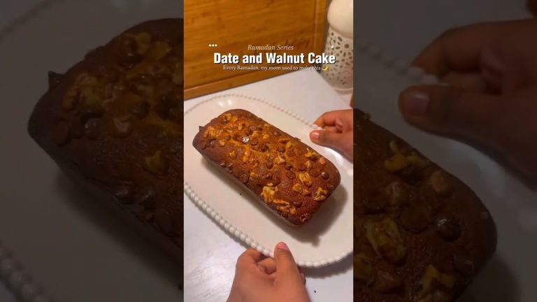 no mainda no sugar walnut cake |date walnut#chocolatecake#walnutcake#dessert#chocolate#holi#cake.