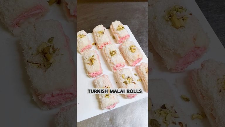 Soft & Creamy Turkish Malai Rolls 😍 #turkishfood  #food #recipe #dessert #foodblogger