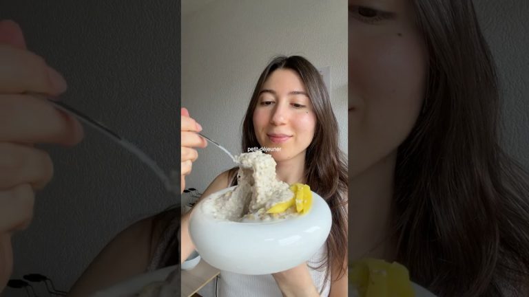 l’incontournable dessert thaïlandais en version healthy : mango sticky oatmeal 🥭