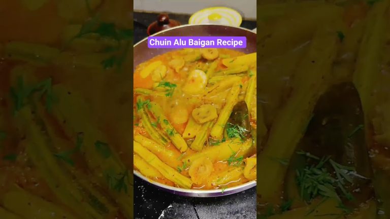 #Chuin Alu Baigan Recipe#vegrecipe#indianfood#recipe#cooking#shortvideo#shortsviral#trending#shorts