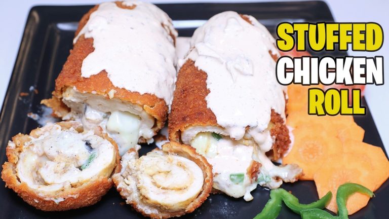 Restaurant Style Stuffed Chicken Roll Recipe l Delicious & Simple Chicken Roll Recipe
