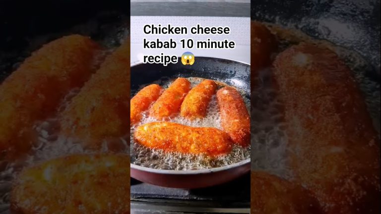 chicken cheese kabab 10 minute recipe  #food #ramzanspecial #shorts