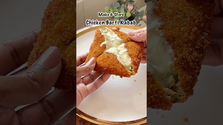 Make & Store Chicken Barfi Kabab |  Easy Kebabs For Iftar | Ramadan Special Kababs🌙😋 #kabab #kebab