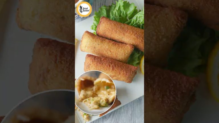 Chicken Cheese Bread Rolls Recipe By Food Fusion (Ramzan Special)